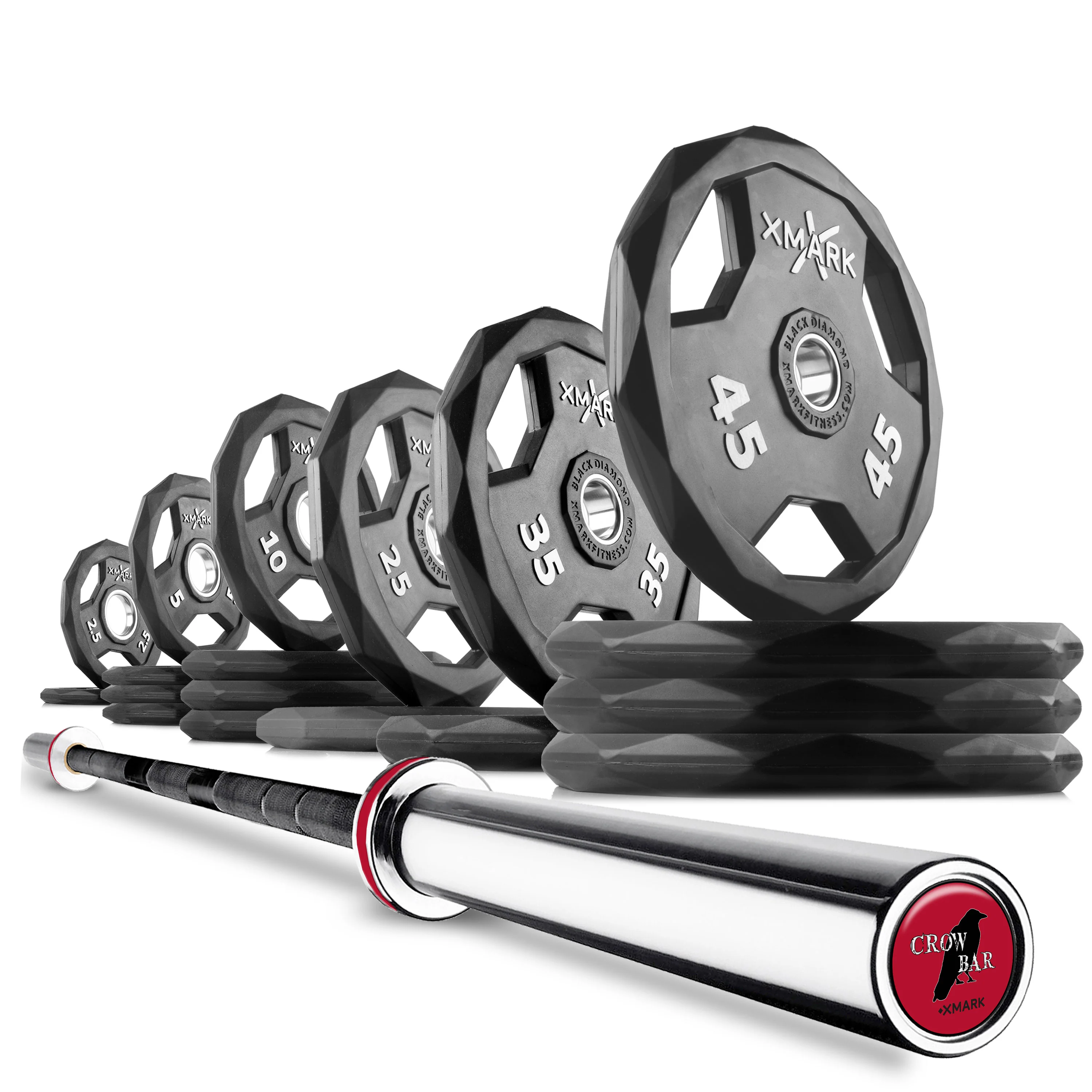 Black Diamond® Olympic Weight Plates and Olympic Barbell Sets - Image 8