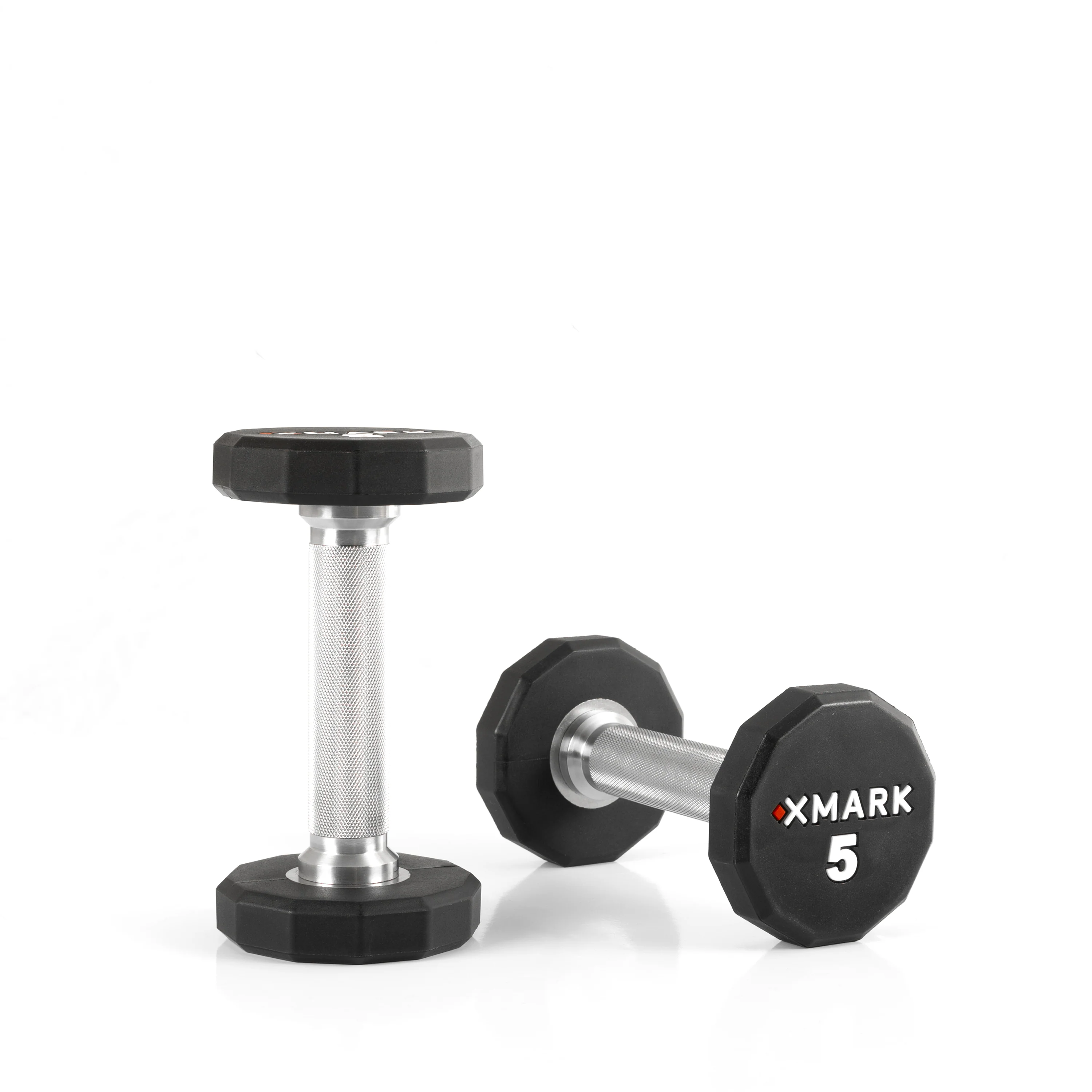 15 to 75 lb. Pairs, 12-Sided Commercial CPU Urethane Dumbbells - Image 5