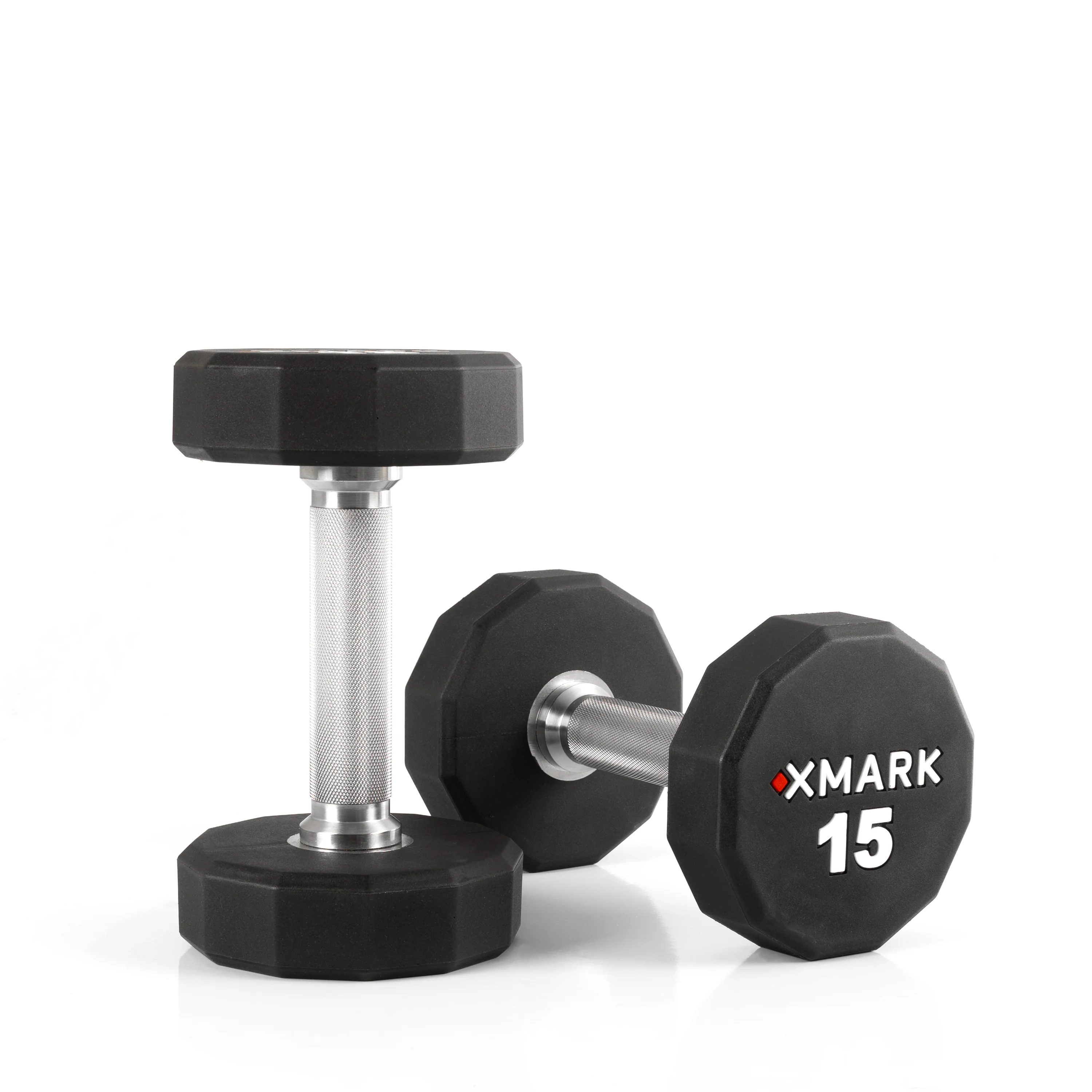 15 to 75 lb. Pairs, 12-Sided Commercial CPU Urethane Dumbbells - Image 7