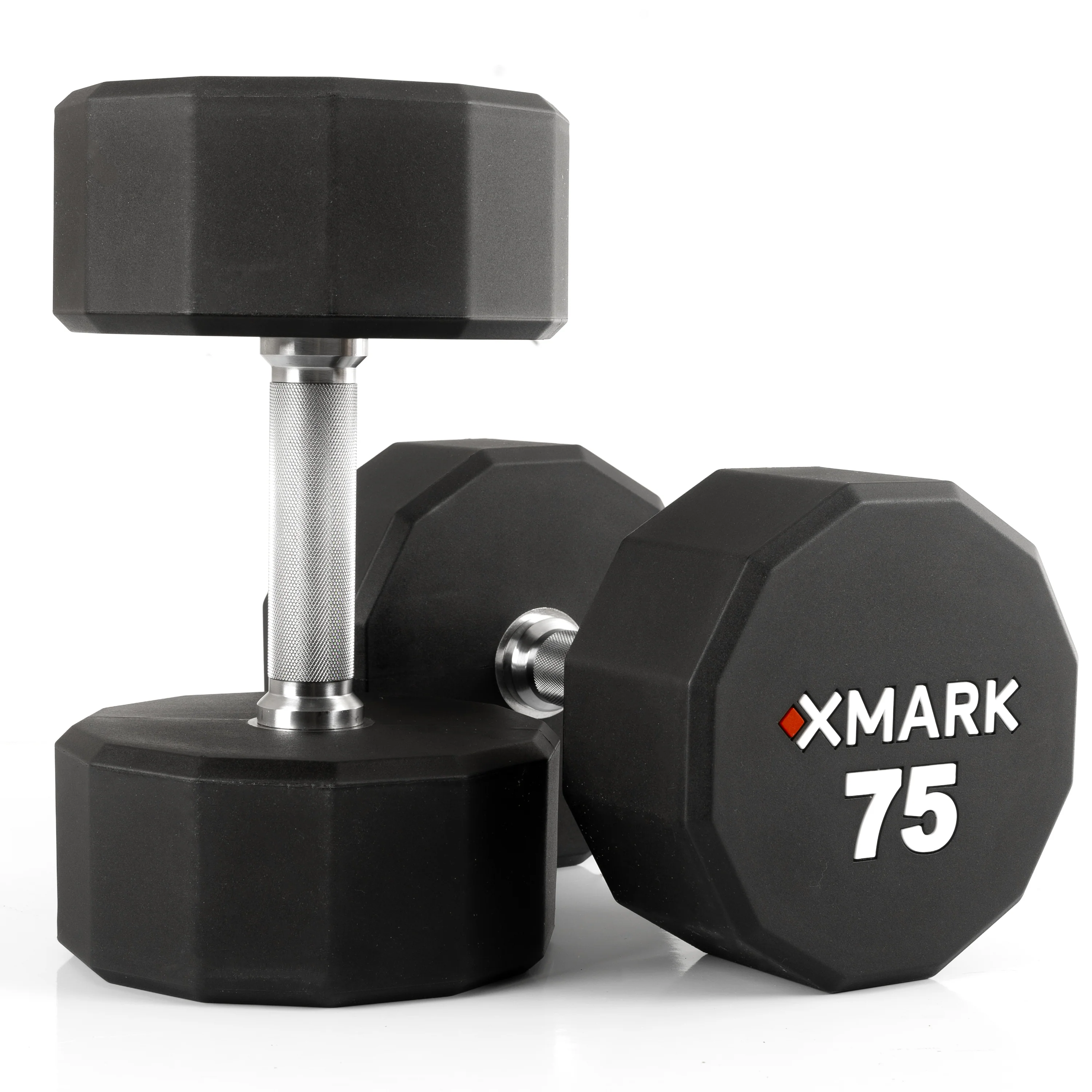12-Sided Commercial Urethane Dumbbells (5-50 lb and 5-75 lb Sets) - Image 9