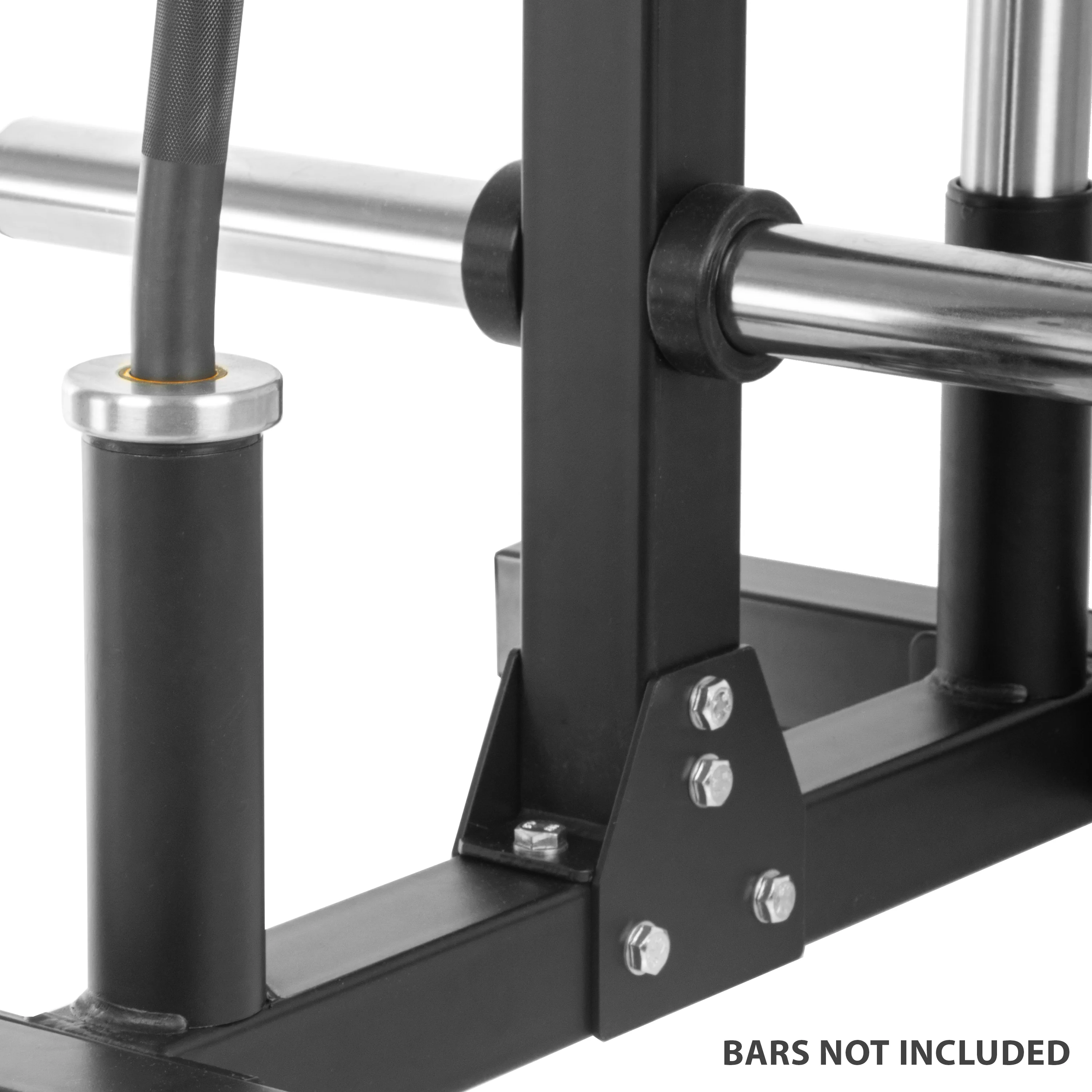 Commercial Olympic Weight Plate Tree on Castors with Dual Bar Holders - Image 7
