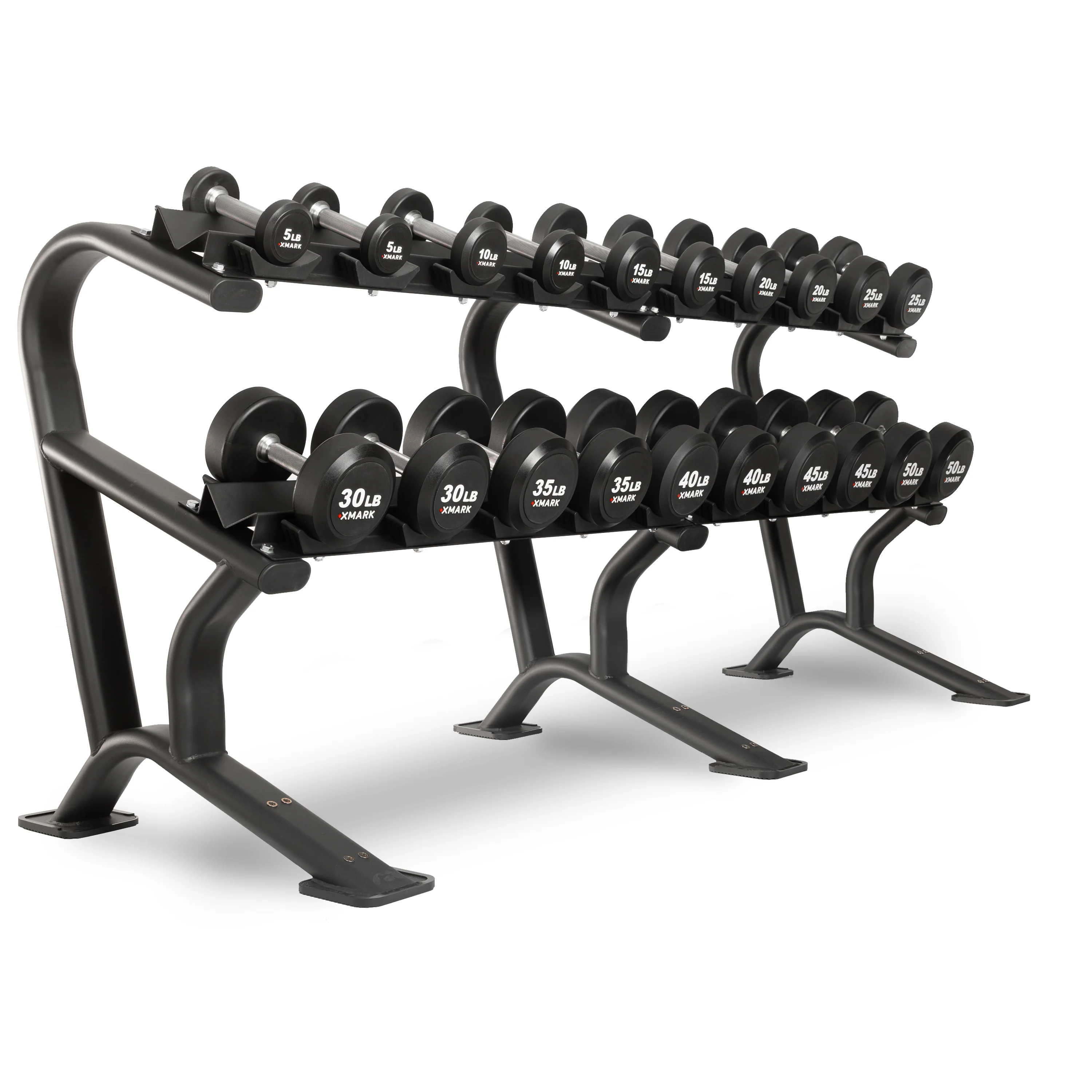 Round Commercial Urethane Dumbbells  (5-50 lb and 5-75 lb Sets) - Image 3