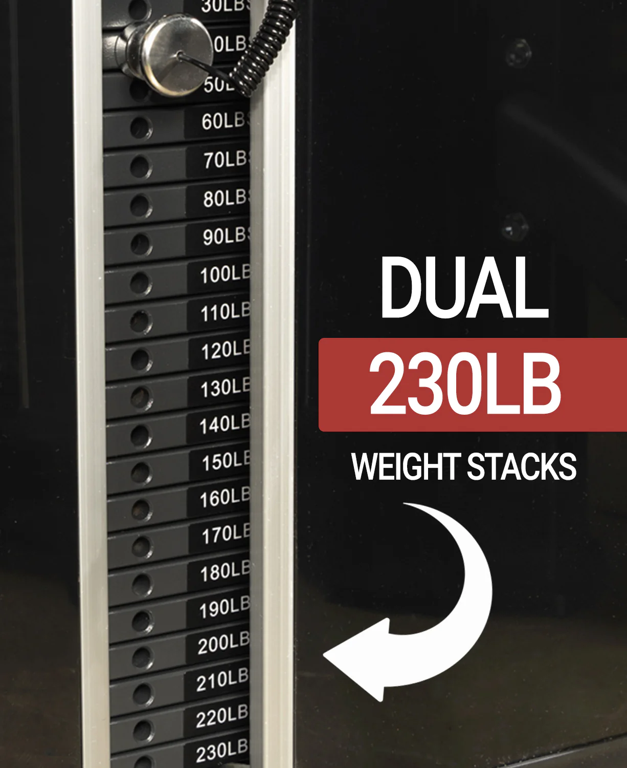 Functional Trainer With Dual 230 lb Weight Stacks - Image 3