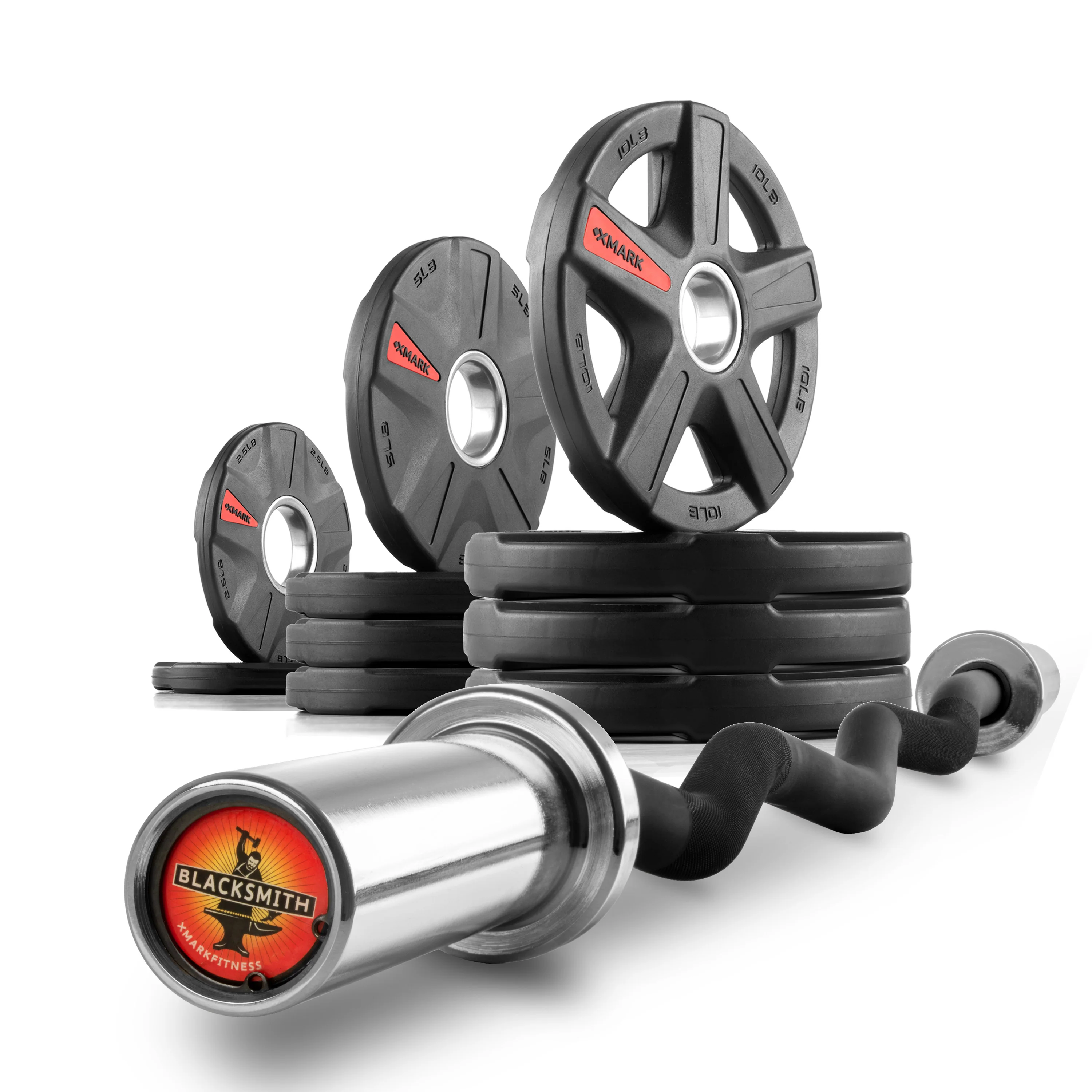 Texas Star Olympic Weight Plates and Curl Barbell Sets - Image 7