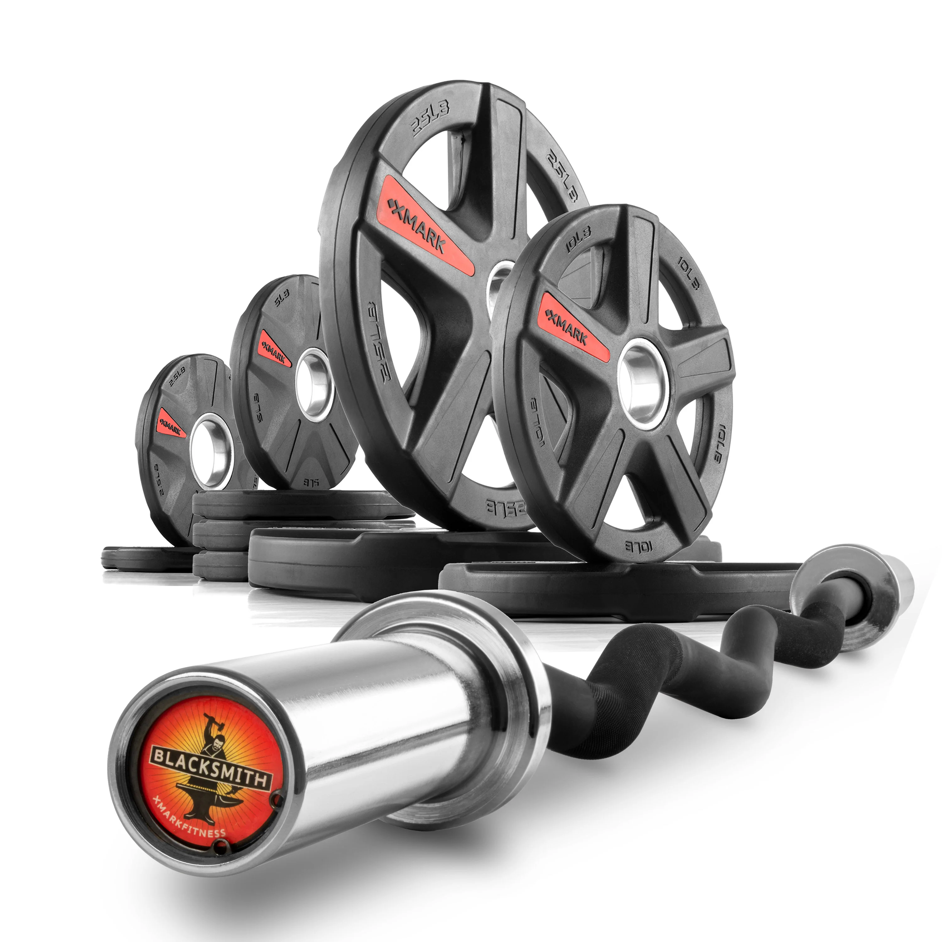 Texas Star Olympic Weight Plates and Curl Barbell Sets - Image 8