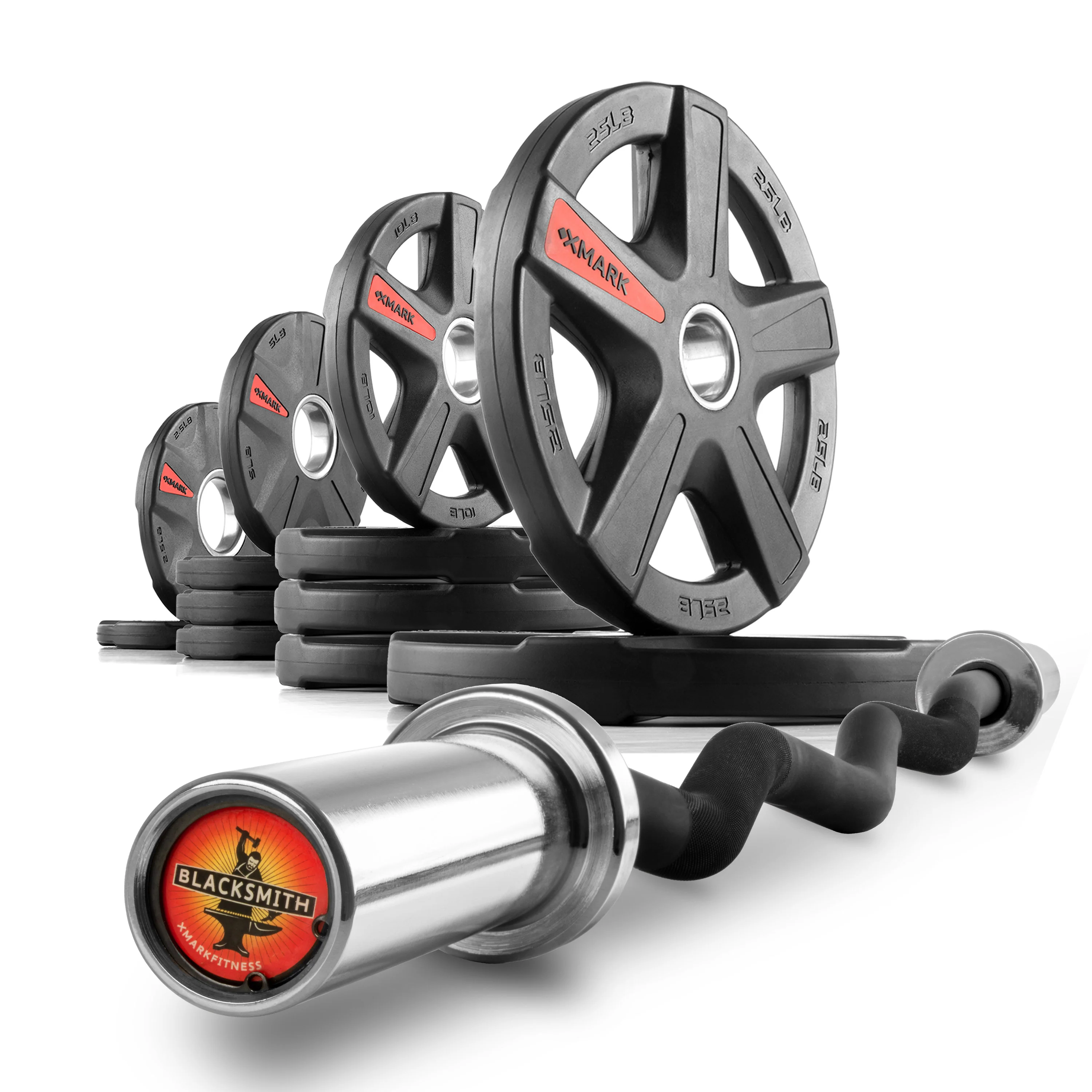 Texas Star Olympic Weight Plates and Curl Barbell Sets - Image 9